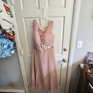 Elegant Mauve Sleeveless Dress